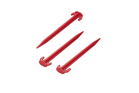 Lot de six piquets de tente ProPlus 364824, piquets en plastique pour la fixation des haubans, 19 cm