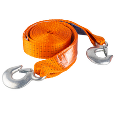 Linka holownicza z hakami HERMON pas holowniczy 4,5m/50mm/5t pomarańczowy
