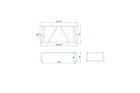 Grille de protection pour feu arrière de remorque ProPlus, cache feu arrière 238 x 132 x 58 mm