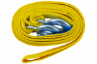 Corde de remorquage UNITRAILER avec crochets, sangle de remorquage 5 m/50 mm/6 t jaune