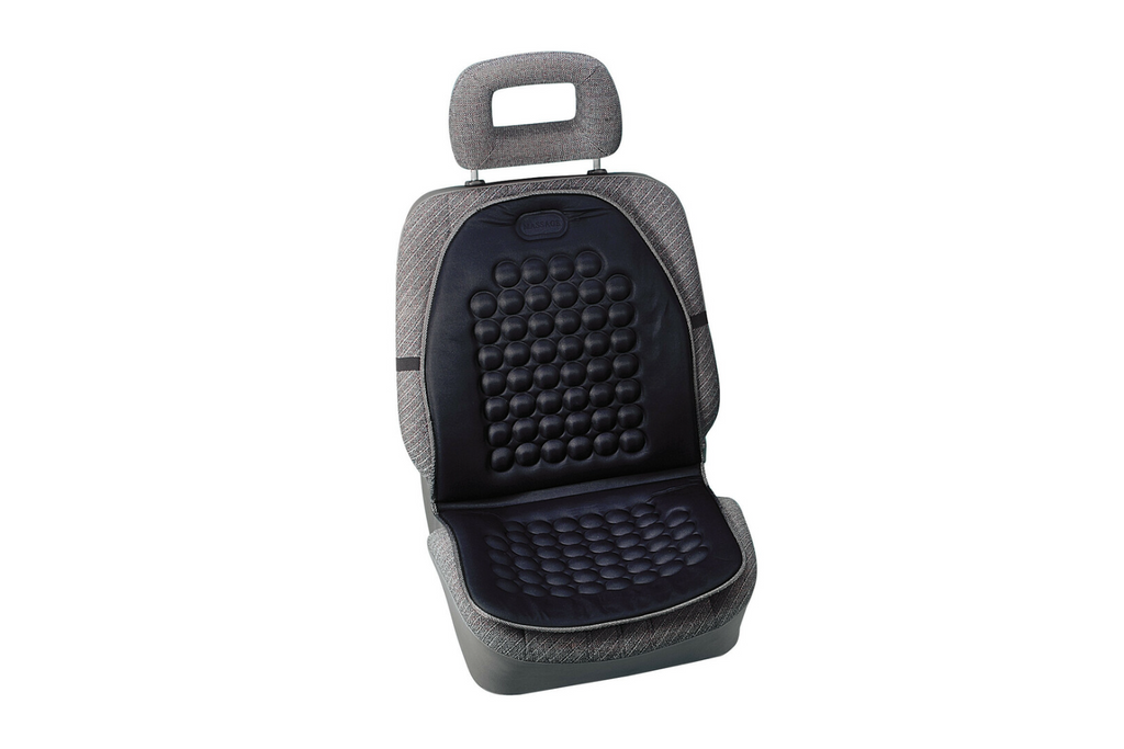 Coussin de siège auto massant LAMPA, noir, effet massage