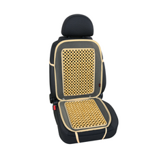 Coussin de siège auto LAMPA Evoluzione en perles de bois ivoire, tapis de siège auto