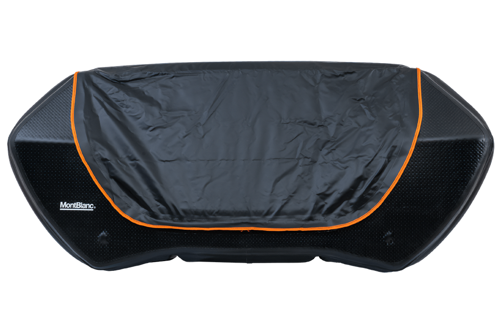 Bagagebox voor Mont Blanc Senja fietsendragers die op de trekhaak worden gemonteerd