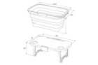 Picknickmand met deksel ProPlus 370315 opvouwbare mand met tafelfunctie 20L