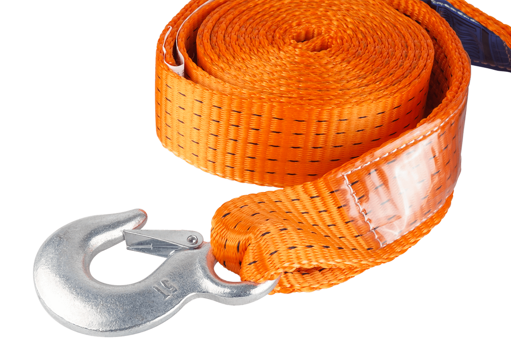 Linka holownicza z hakami HERMON pas holowniczy 4,5m/50mm/5t pomarańczowy