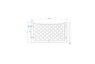 ProPlus 230072 Filet de rangement pour bagages, 302 x 169 mm