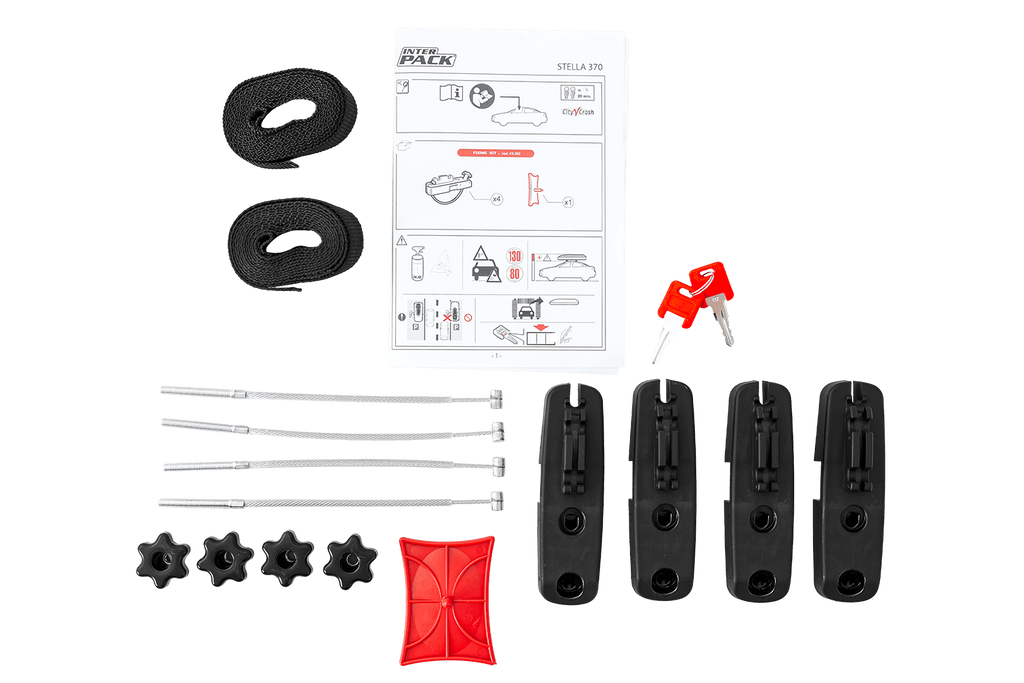Inter Pack Stella 370 dakkoffer, matzwart