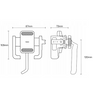 Support universel pour téléphone de vélo/moto BASEUS GoTrip Series avec rétroviseur