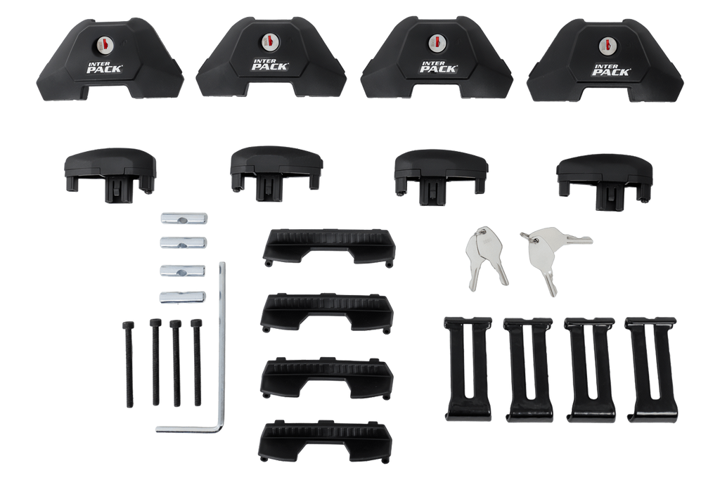 Inter Pack Virgo IR 120 (G2) dakdrager met geïntegreerde rails (zwart)