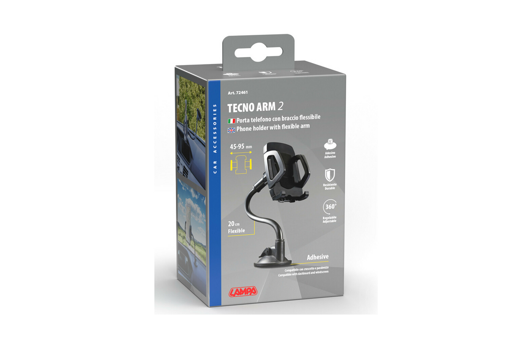 Support de téléphone TECNO ARM 2 LAMP avec fixation par ventouse