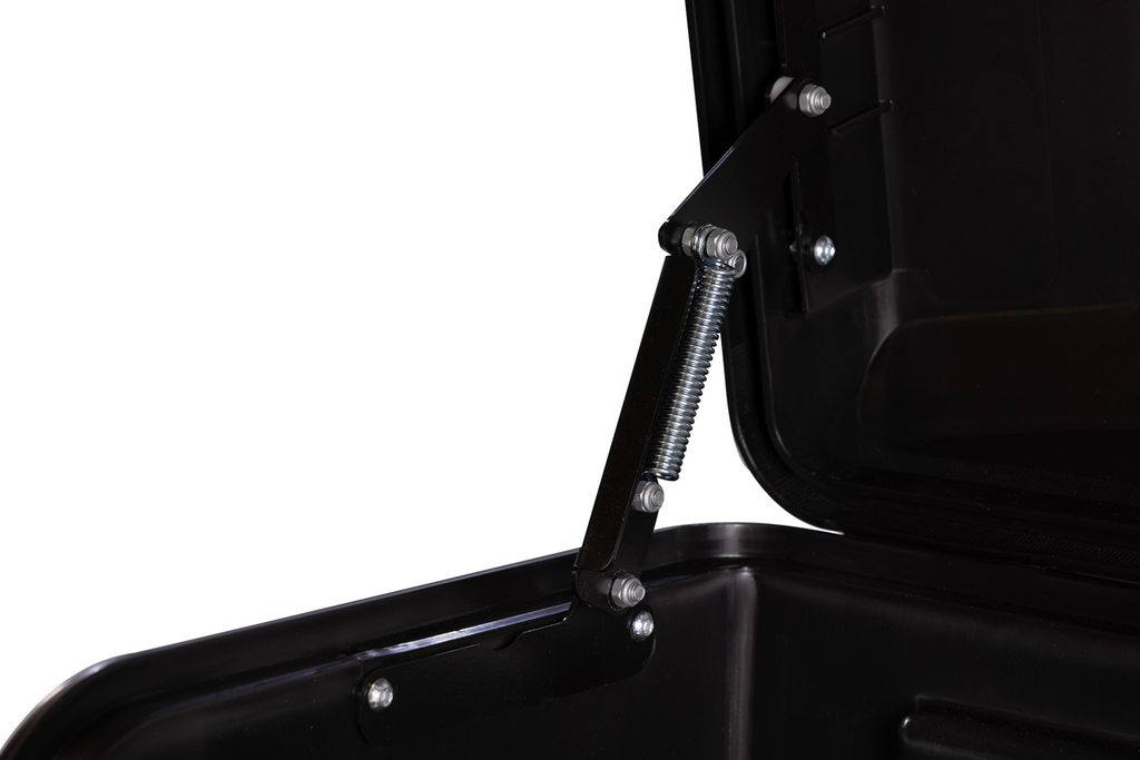 Coffre de rangement Towbox Camper Alpha noir LED (long) - coffre à bagages monté sur attelage