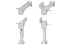 Ensemble de deux supports extensibles avec manivelle et fixation ProPlus 361500 pour remorque plateau 1000 kg 290-460 mm