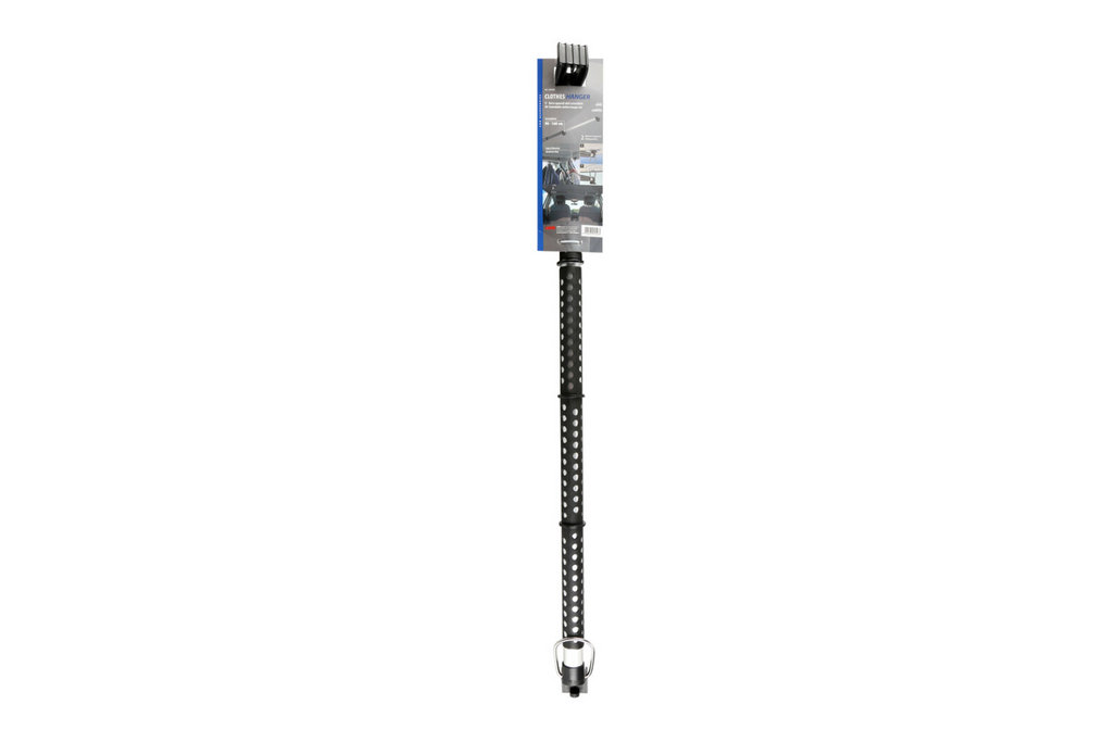 Autokledingrek met lamp, uitschuifbare hanger 90-160 cm