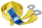 UNITRAILER sleepkabel met haken sleepband 3m/50mm/3t geel