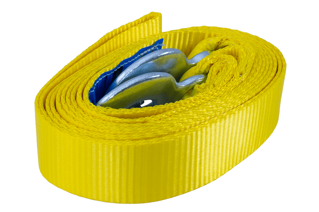 UNITRAILER sleepkabel met haken sleepband 5m/50mm/6t geel
