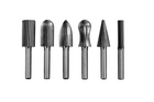 Jeu de 6 fraises à queue YATO YT-61711 pour métaux, porte-fraise de 6 mm pour meuleuse droite.