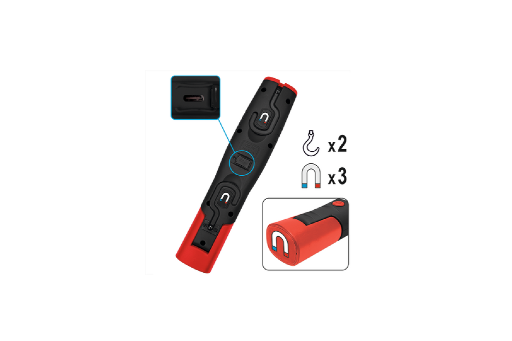 Werkplaatslamp + zaklamp YATO YT-08507 LED 140lm
