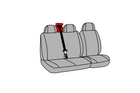 Set autostoelhoezen LAMPA Dido-2, grijs, voor bussen en bestelwagens.