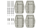 Ensemble de quatre supports stabilisateurs de remorque ProPlus 361519 avec ressort 20,5 x 27,5 cm