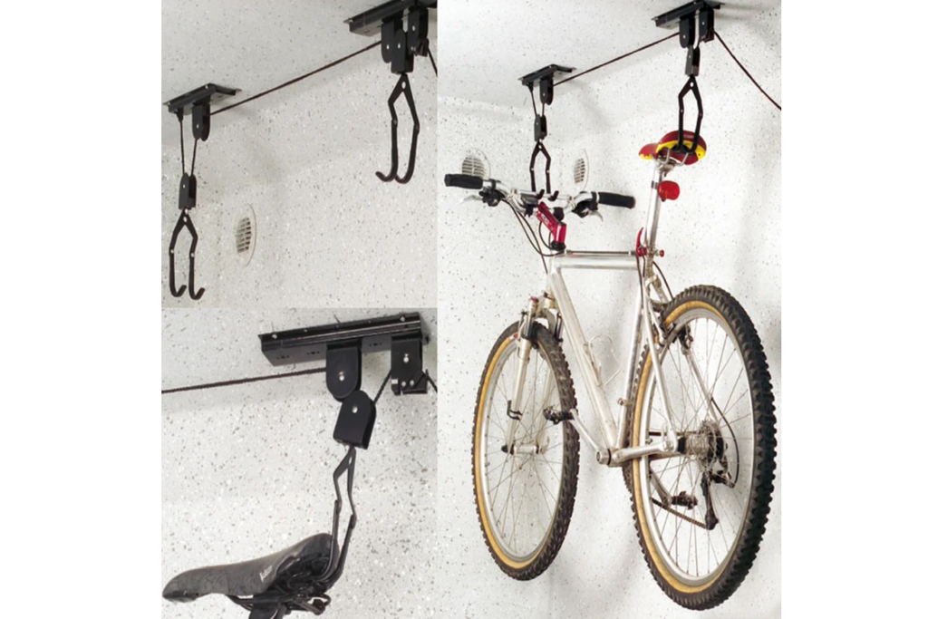 Support de plafond pour vélo ProPlus 730915 avec verrouillage automatique, capacité de charge 20 kg