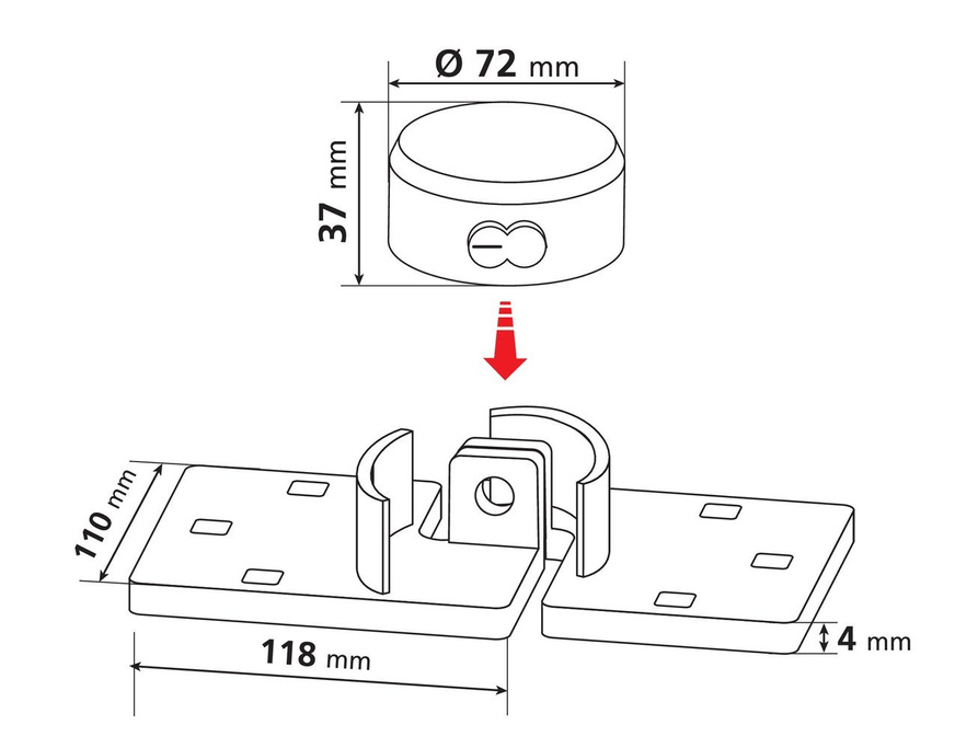 Antivol LAMP ZANNA TYTAN pour bus, remorques et semi-remorques