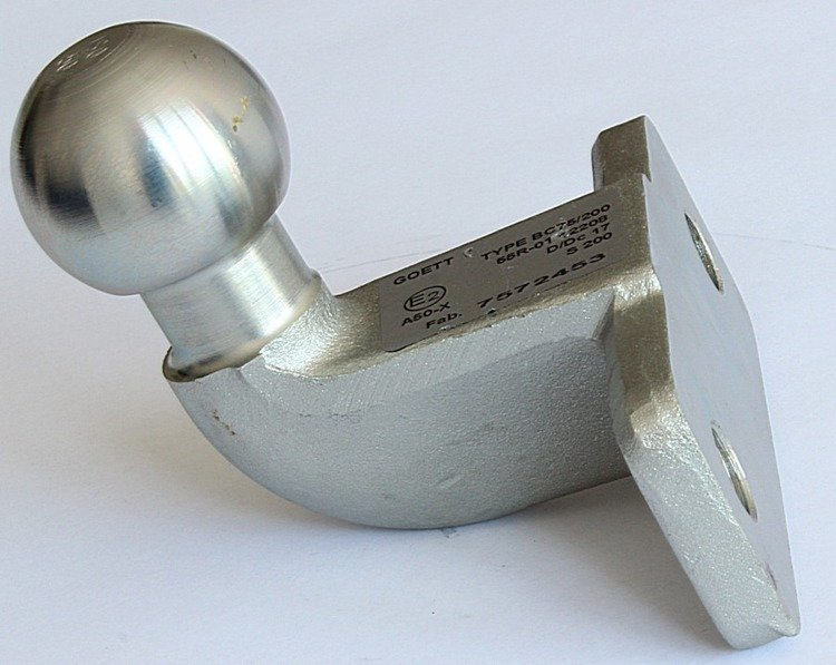 Hak holowniczy AL-KO 50mm 2000kg kuty