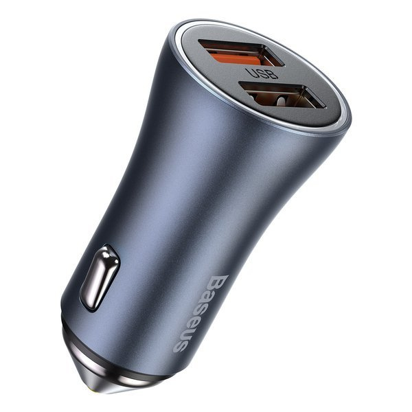 Chargeur de voiture BASEUS Golden Pro 2xUSB 40W + câble USB
