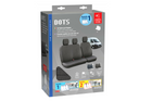 Ensemble de housses de siège auto LAMPA Dots-1 noir/gris, pour bus et fourgonnettes