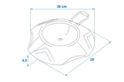 Cale de sécurité pour roue jockey ProPlus 341355