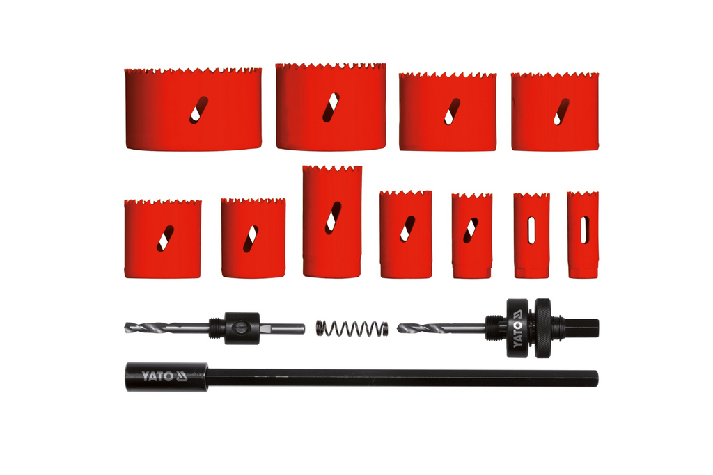 YATO YT-3381 Jeu de scies cloches universelles 19-76 mm, 15 pièces