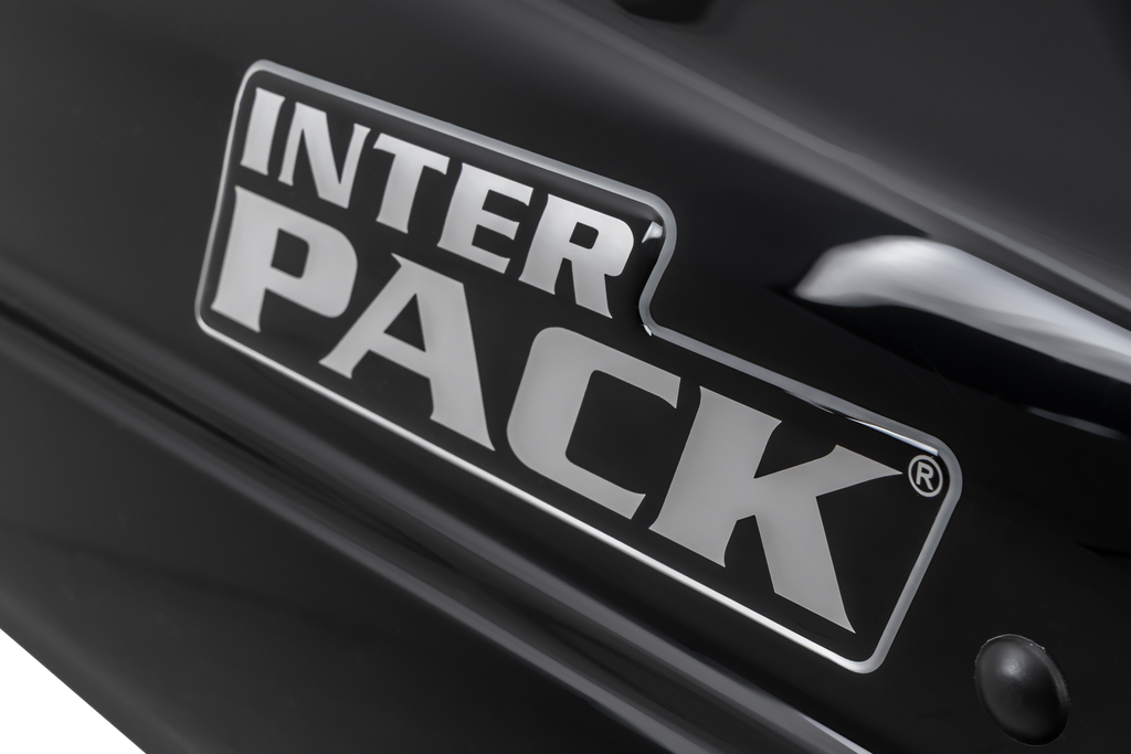 Coffre de toit Inter Pack Monsun PRO M, noir métallisé