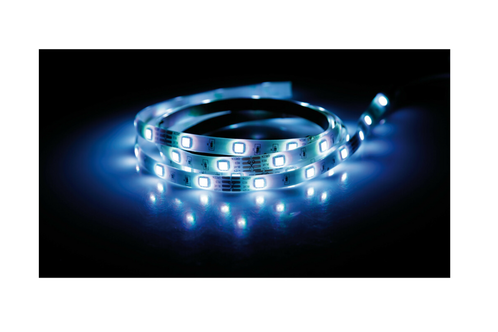 Bande LED RGB avec ruban adhésif, lampe 12/24 V, 200 cm
