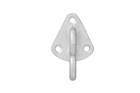 Crochet latéral métallique ProPlus 342157 avec œillet pour la fixation de bâches et de sangles de remorque