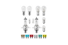 Kit d'ampoules H4 pour camping-car et voiture ProPlus 410134, lot de 16 ampoules de rechange