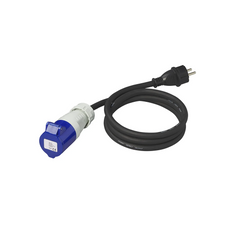 Adapter z wtyczką ze stykiem ochronnym i gniazdem CEE 16A ProPlus 373527DE kabel 150cm