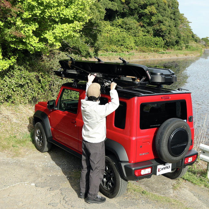 Dakkoffer voor vishengels INNO ROD BOX 290 (IF44BK)