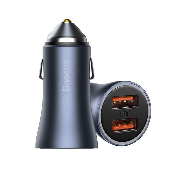 Chargeur de voiture BASEUS Golden Pro 2xUSB 40W + câble USB