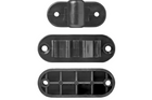 Loquet de porte de caravane ou de camping-car ProPlus 362622V02BK, poignée à ressort noire pour maintenir la porte