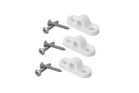 Ensemble de trois œillets horizontaux en plastique pour les supports de fixation du cadre de store ProPlus