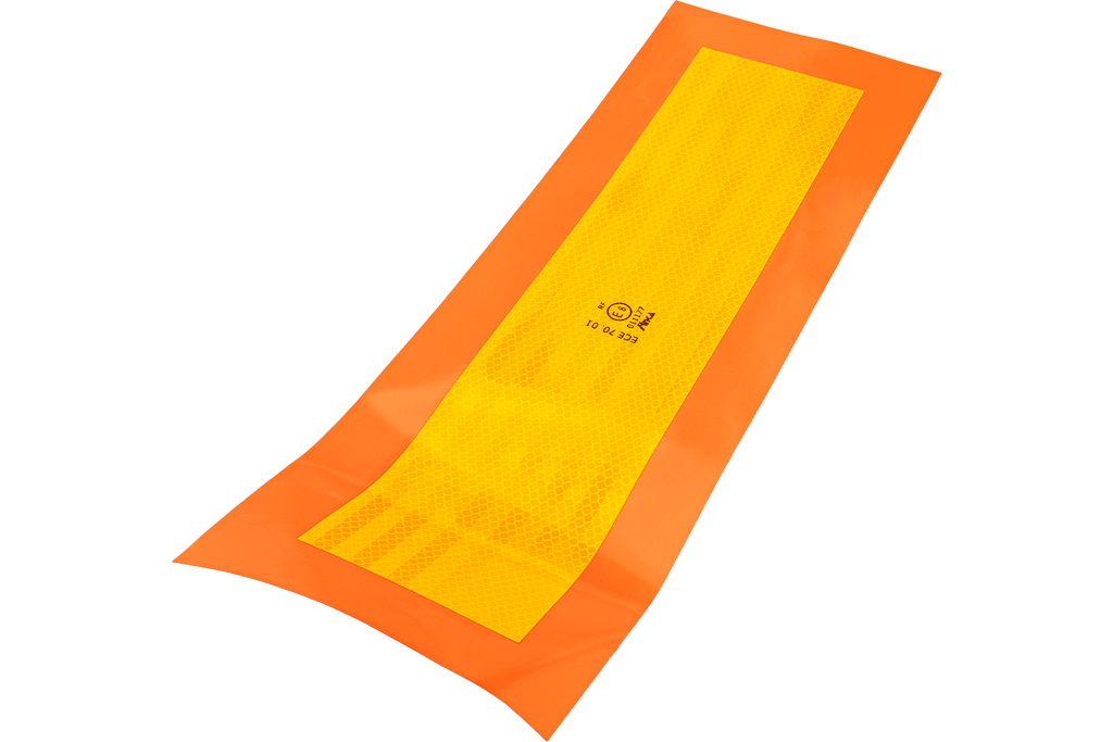 Reflecterende stickers kort HERMON lange voertuigmarkeringsplaten 565x196mm links+rechts