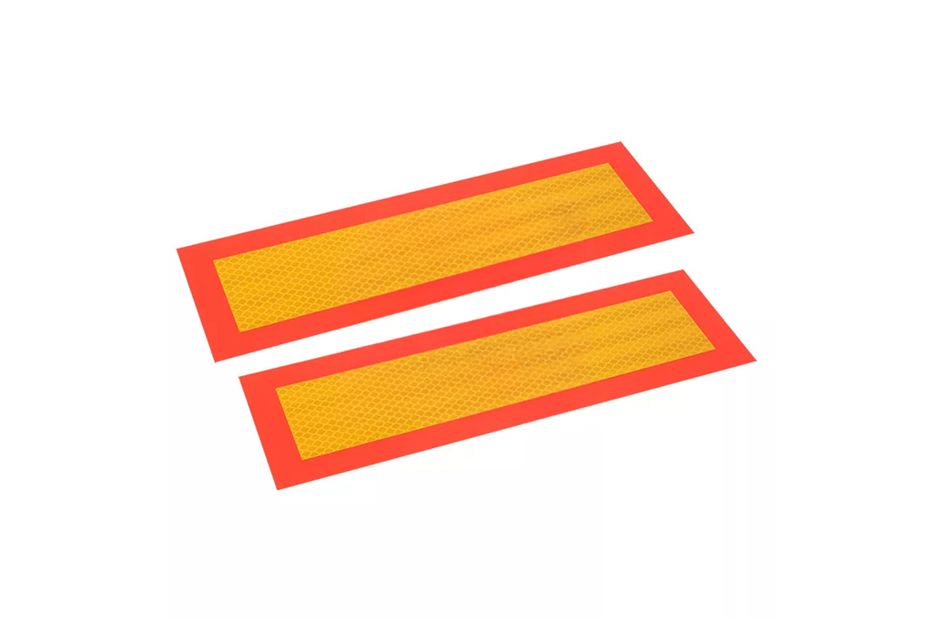 Jeu de deux plaques d'identification longues pour véhicules HERMON « LAWETA », 100 x 300 mm