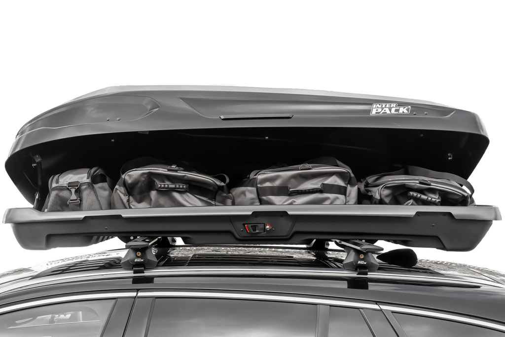 Inter Pack Monsun PRO L dakkoffer, zwart metallic