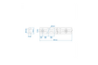 Rail de chargement ProPlus 342174 pour avion, rail de chargement en aluminium, 60 cm