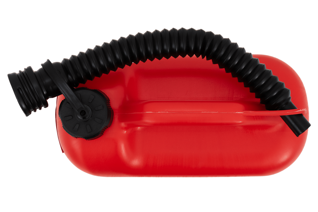 Bidon en plastique HERMON de 5 L avec entonnoir, rouge