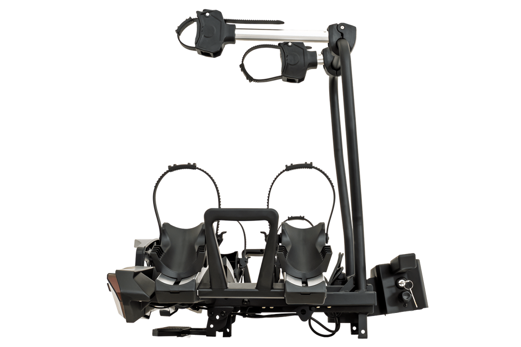 Inter Pack Velox 2 LED - opvouwbare fietsendrager voor op de trekhaak, geschikt voor 2 fietsen, met LED-verlichting
