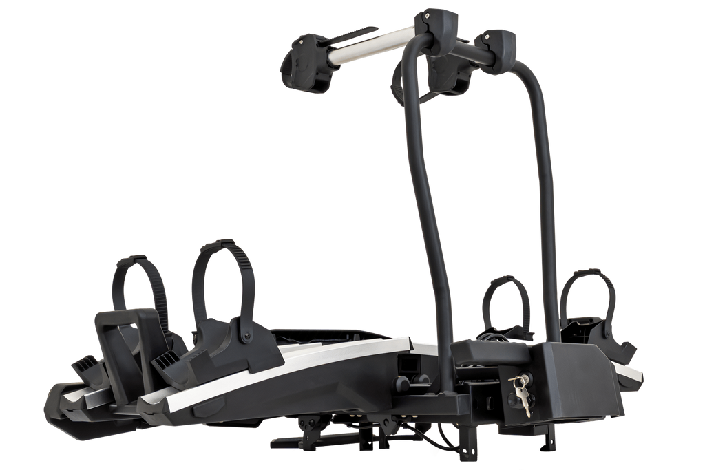 Inter Pack Velox 2 LED - opvouwbare fietsendrager voor op de trekhaak, geschikt voor 2 fietsen, met LED-verlichting