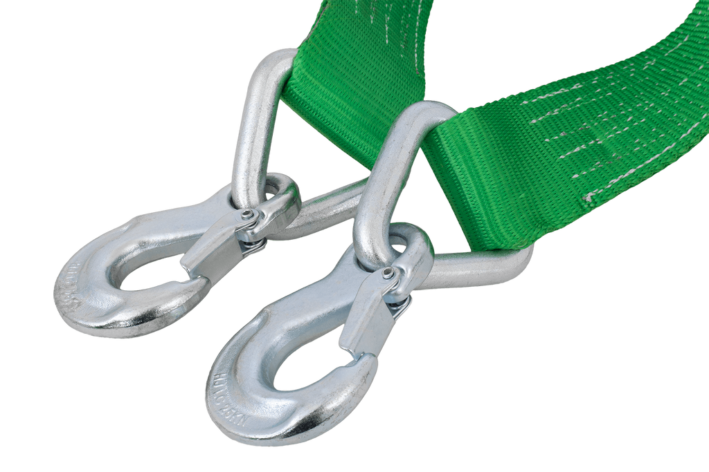 Linka holownicza z hakami HILLS pas holowniczy 5m/60mm/6t zielony