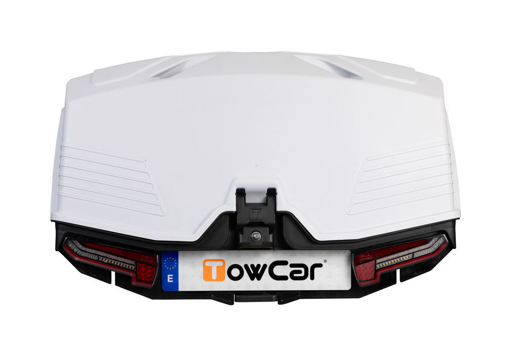 Towbox Alpha klassiek grijs - bagagebox voor montage op de trekhaak