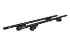 Galerie de toit Eco Alubase 120 - galerie universelle en aluminium pour rails ouverts (noir)