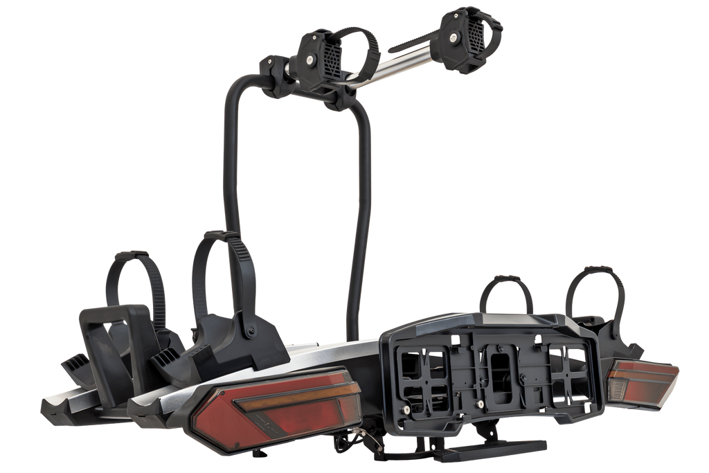 Inter Pack Velox 2 LED - opvouwbare fietsendrager voor op de trekhaak, geschikt voor 2 fietsen, met LED-verlichting